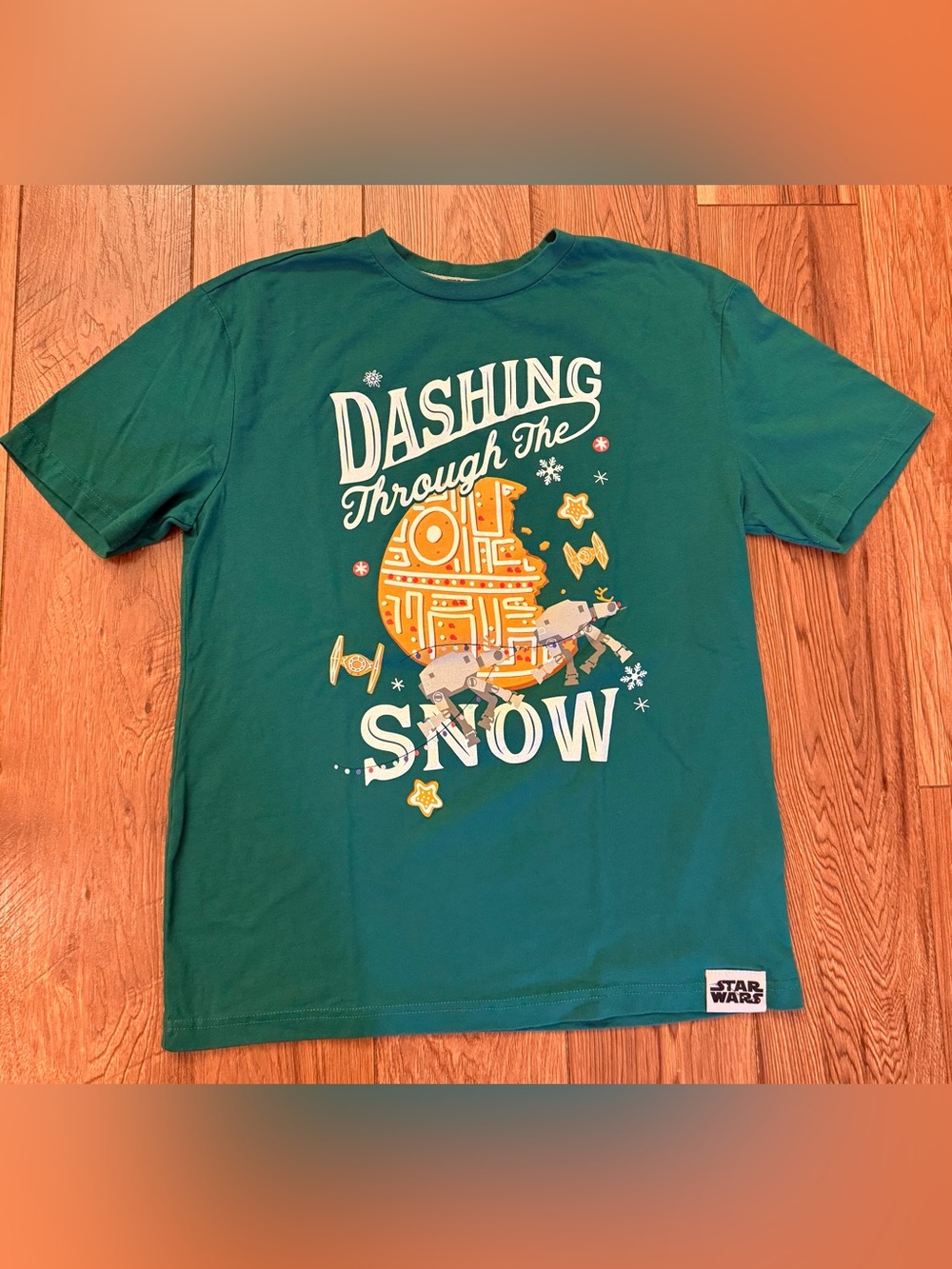 Disney Green 'Dashing Through The Snow' Star Wars Graphic Tee